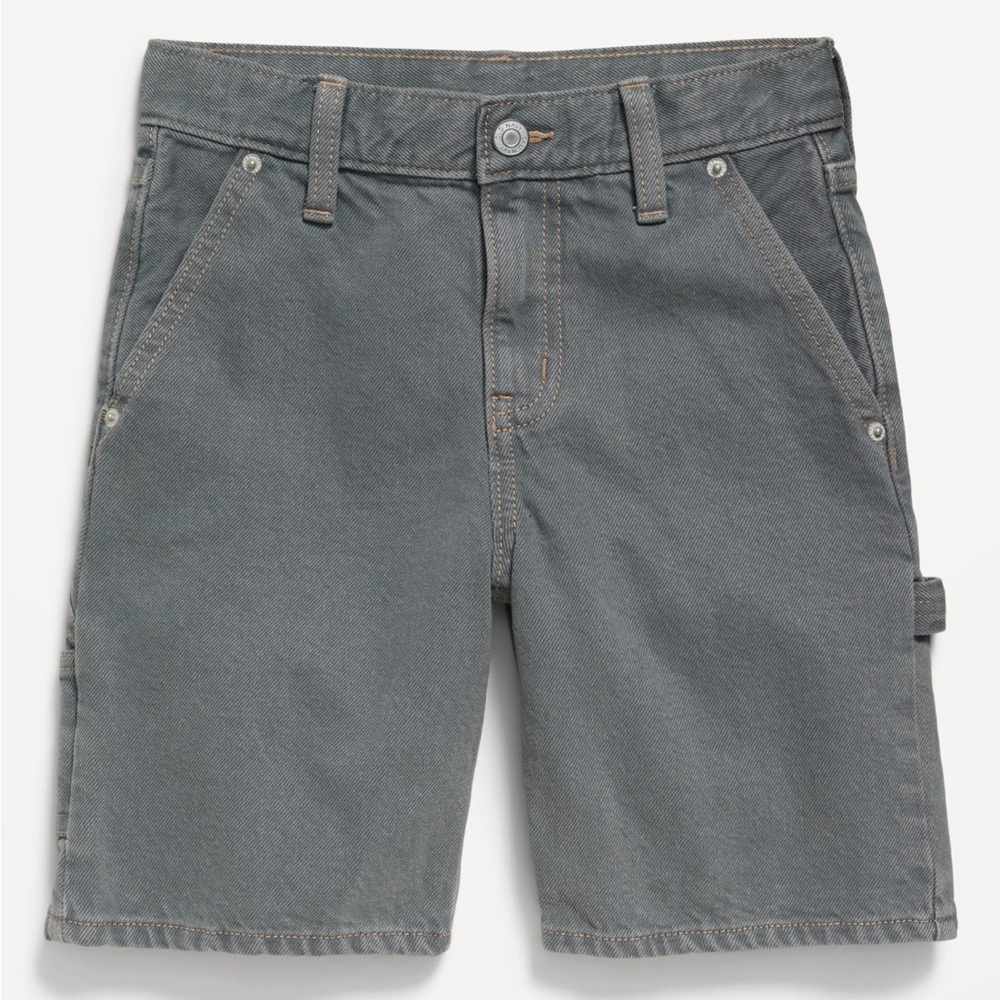 Old Navy Knee Length Baggy Carpenter Jean Shorts  boys sz 8
